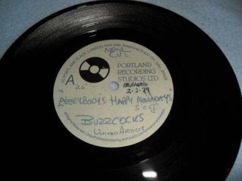 BUZZCOCKS   EVERYBODY S HAPPY WHY CAN T I TOUCH 7  DOUBLE SIDED ACETATE PUNK VG 
