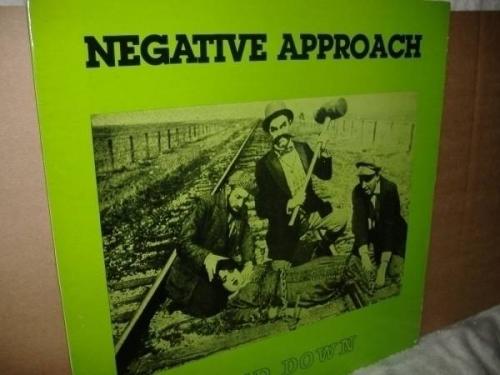 Negative Approach   Tied Down LP orig  1st press 1983 maumee Necros Infest punk