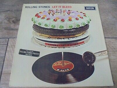 The Rolling Stones   Let It Bleed 1969 UK LP DECCA MONO 1st w POSTER