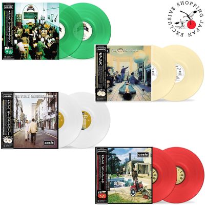 OASIS Japan Exclusive 4 Titles Complete Set Colored LP Record Vinyl w  OBI 2022