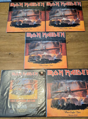 Iron Maiden 5x LP Colored Vinyl Album Record Munchen