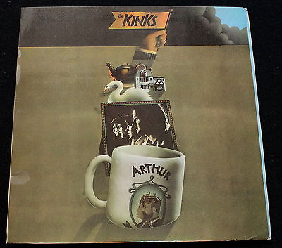 KINKS Arthur UK Pye 1969 1st Pressing STEREO MINT LP w INSERT Psych Best Ever 