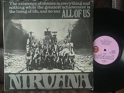 NIRVANA all of us ORIGINAL UK LP PSYCH PROG POP Pink Island Eye ball psychedelic