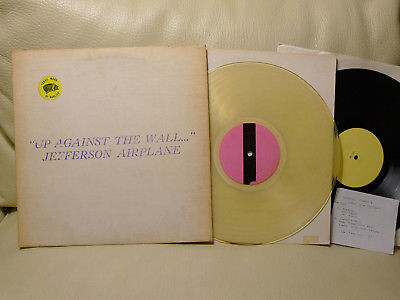 JEFFERSON AIRPLANE Up Against the Wall LIVE CLEAR VINYL LP TMOQ PSYCH Starship
