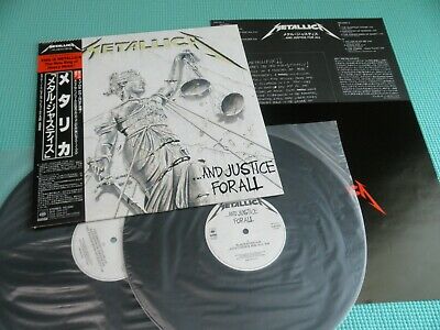 METALLICA 2LP And Justice For All w Bonus Track Japan 25AP 5178 9 OBI Excellent 