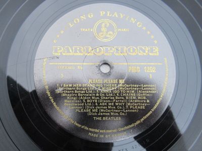 The Beatles Please Please Me LP Black + Gold Dick James Mono MT PMC1202 VGC