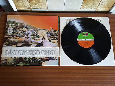 Led Zeppelin Houses Of The Holy Earliest 1st UK Press LP   OBI A2 B2  STUNNING 