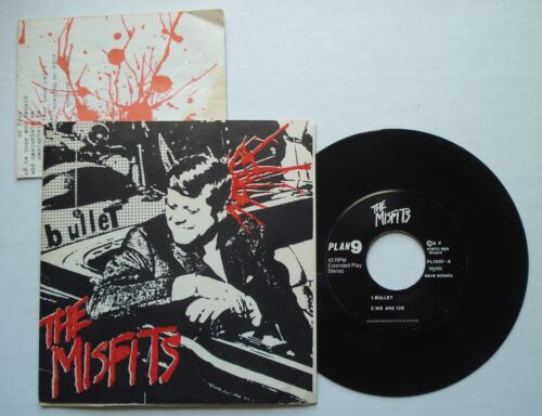 THE MISFITS Bullet PLAN 9  78 1st press PS 7  EP w insert KBD Rare Punk Danzig