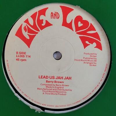 BARRY BROWN Lead Us To jah LIVE & LOVE Killer! Roots Reggae 12" HEAR 