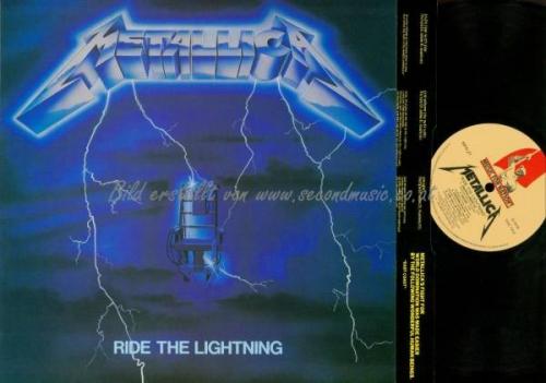 LP  Metallica        Ride The Lightning     OIS    MFN27   NM      INSERT    UK 