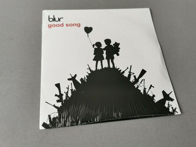 BLUR limited edition red Vinyl 7  Good Song  2003 Parlophone  BANKSY COVER