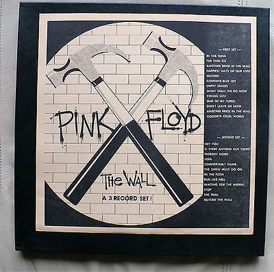 PINK FLOYD  THE WALL 3 LP BOX SET CREATIVE ARTISTRY NON TMOQ LIVE IMPORT PSYCH
