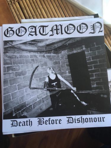 Goatmoon Death before Dishonour LP Rare Grail 2006 Black Metal Vinyl Record NSBM