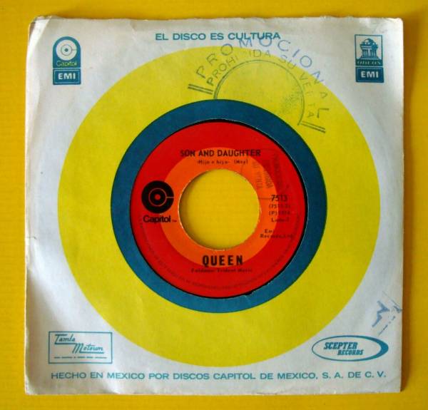     RARE PROMO 45 MADE IN MEXICO    QUEEN    KEEP YOURSELF ALIVE   SON AND DAUGHTER