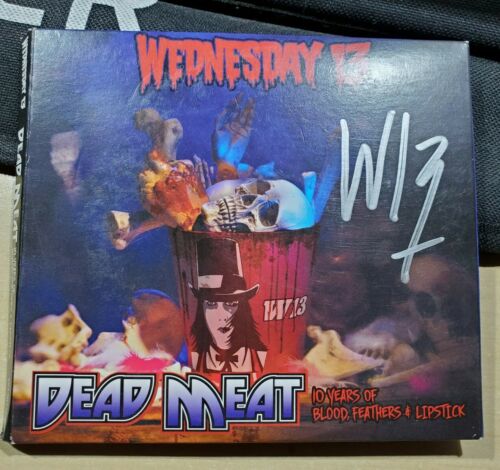 Wednesday 13 Dead Meat CD   10 years of Blood Feathers   Lipstick AUTOGRAPHED 