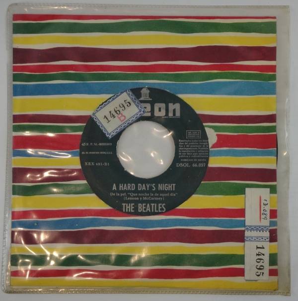 7  THE BEATLES   ROLL OVER BEETHOVEN   A HARD DAY    S NIGHT   SPAIN   JUKEBOX RARE