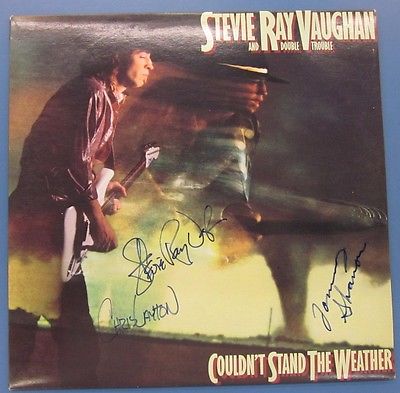 STEVIE RAY VAUGHAN Couldn t Stand The Weather Original 1984 LP AUTOGRAPHED 