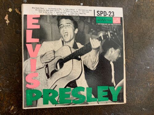 ELVIS PRESLEY SET 3 EP 45 RPM RECORDS  SPD 23 PROMOTIONAL  And cover  read Descr