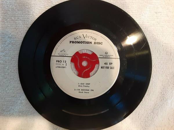 Vintage Elvis Presley RCA Victor   WOHO Promo 45   Very Rare