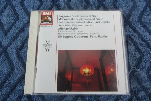 MICHAEL RABIN Paganini Wieniawski Saint Saens ED1 Full Silver CD NO IFPI