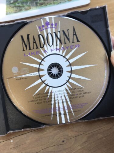 Madonna Like A Prayer US Promo Gold CD Rare Sunburst Album Rare Limited Edition
