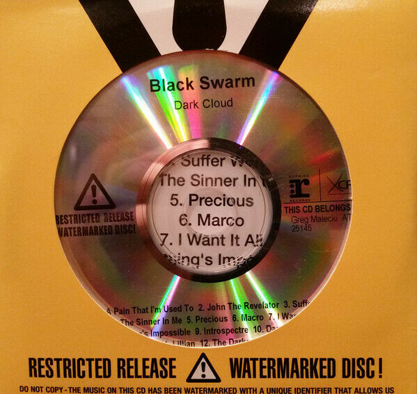 DEPECHE MODE   BLACK SWARM   DARK CLOUDS   US 12 TRACK PROMO CD   YELLOW CARD