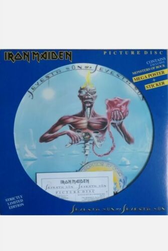 Iron Maiden Lp Picture Disc Seventh Son Italian Reissue