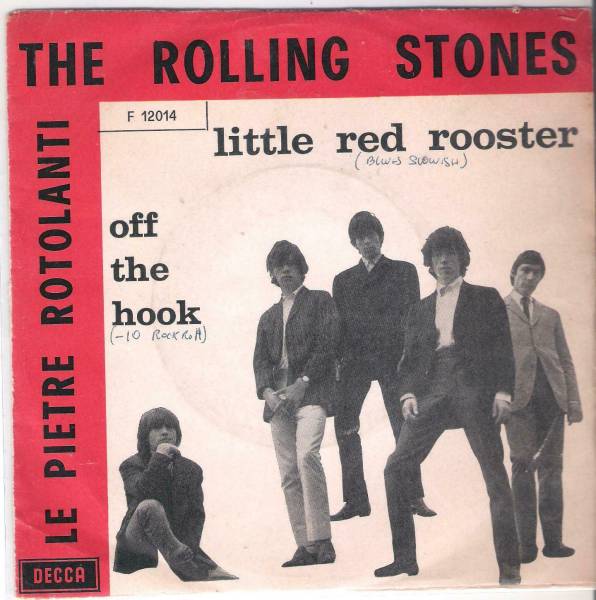 THE ROLLING STONES LITTLE RED ROOSTER   RARO 45  GIRI ITALY PRESS 