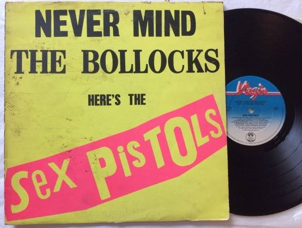 SEX PISTOLS   NEVER MIND THE BOLLOCKS   1ST UK VIRGIN LP 11 TRACK PINK BACK 