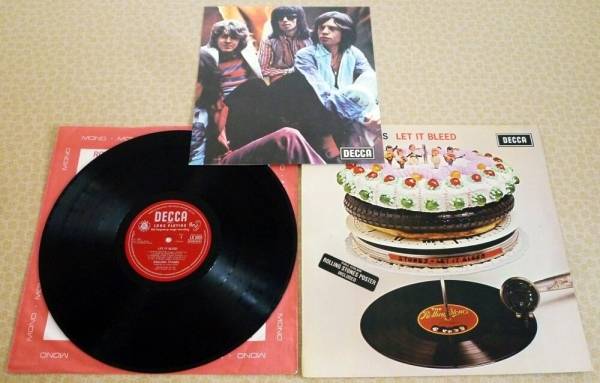 THE ROLLING STONES  LET IT BLEED STUNNING 1969 UK RED DECCA LABEL MONO VINYL LP 