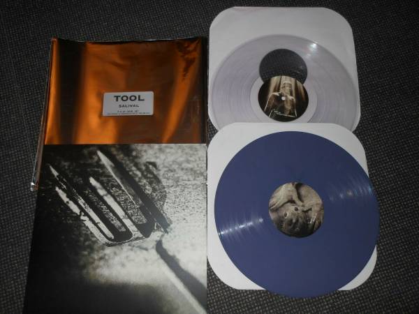 TOOL 2 LP SALIVAL ULTRA RARE 2007 PRESS CLEAR BLUE VINYL SPECIAL PACKAGE NM