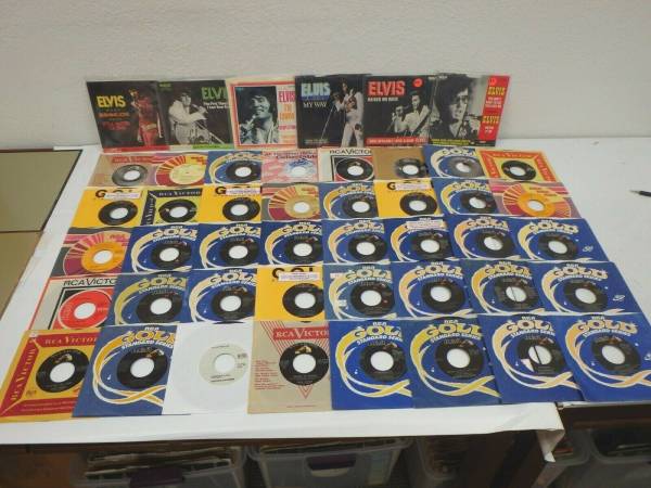 Lot Of  46  ELVIS PRESLEY 7  45 rpm Vinyl Records Greatest Hits Best Of VG  NM