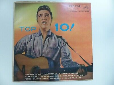 10  LP Elvis Presley TOP 10   JAPAN very rare 10 inch VG  really nice condition