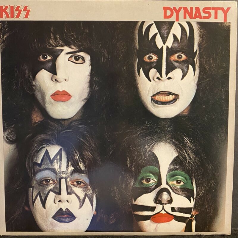 KISS LP DYNASTY CASABLANCA NBLP 7152 W ORIGINAL INSERTS 1979 VG    VG 