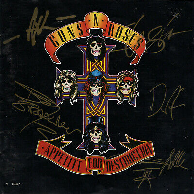 Guns N  Roses APPETITE FOR DESTRUCTION Australian GOLD SIGNATURE Edition RARE CD