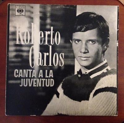 ROBERTO CARLOS   Canta a la Juventud   ULTRA RARE COSTA RICA LP Black   white 