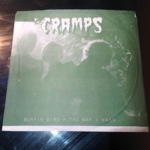 The Cramps Surfin  Bird Rare US Vengeance 7  PS Red Back Damned Punk Psychobilly