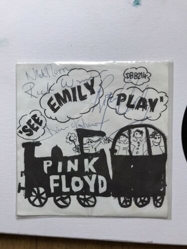 Pink Floyd Rare 45 SIGNED See Emily Play Holland Vinyl Single Collector 7 Inch