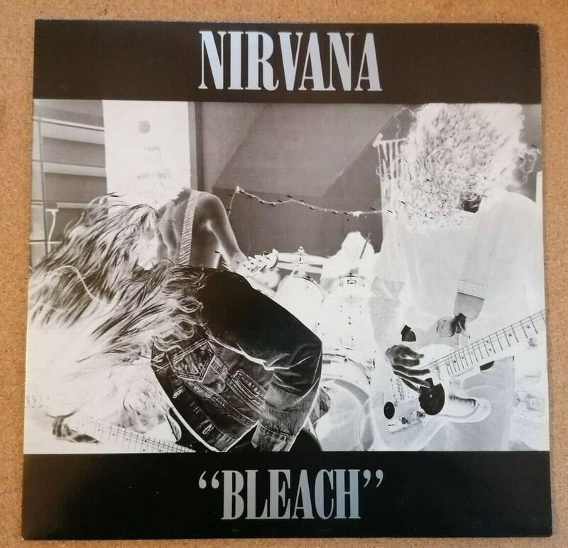 Nirvana LP Bleach WHITE VINYL UK Tupelo 1st Press ONLY 300 COPIES HOLY GRAIL UK