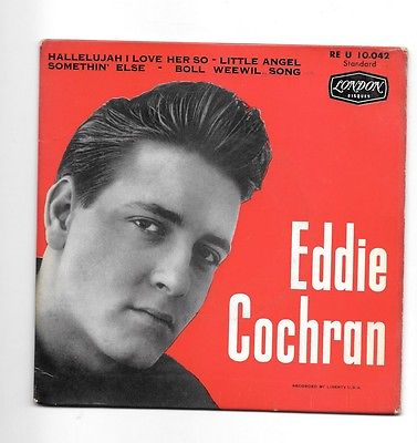 RARE EDDIE COCHRAN Hallelujah I Love Her So RARE EP 7  Original London 1960 ROCK