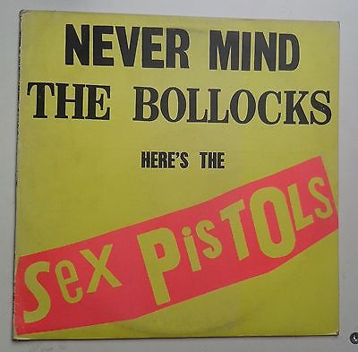 Sex Pistols Never Mind the Bollocks  LP 1st press 11 Track A1 B2 1977 V 2086
