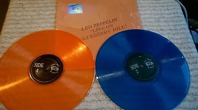 LED ZEPPELIN LIVE ON BLUEBERRY HILL  TMOQ SUPER RARE BLUE AND ORANGE VINYL