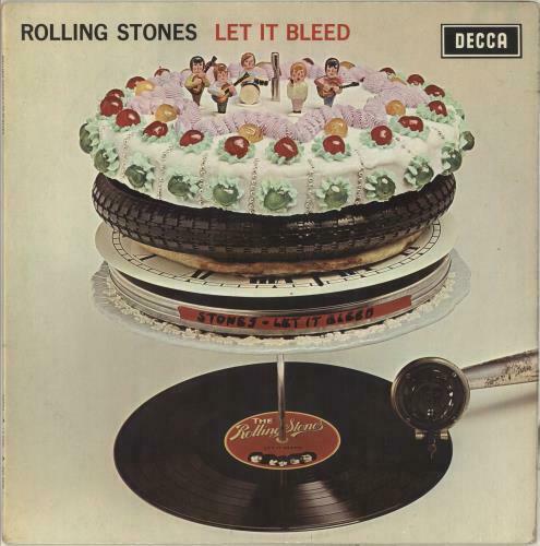 Rolling Stones LP Let it bleed UK Decca Mono 1st press   Poster Bach choir 