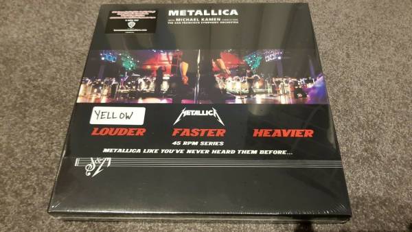 Metallica S M Yellow Vinyl 45RPM Metclub 6LP SEALED  500 RARE 2011