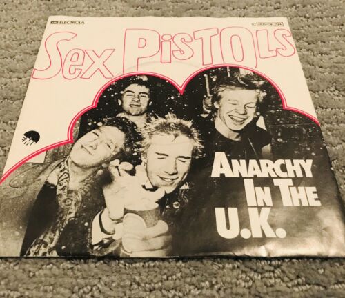 Sex Pistols Anarchy In The UK 7    45 1976 Rare Original German Pressing M  Punk