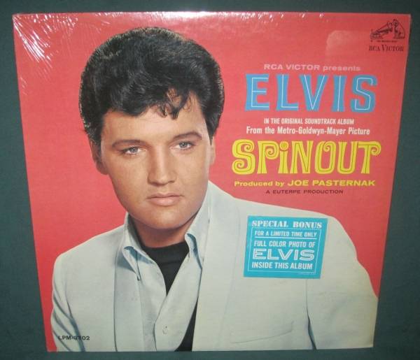 Elvis Presley LPM 3702 Spinout LP W  Hype Sticker and Photo NM
