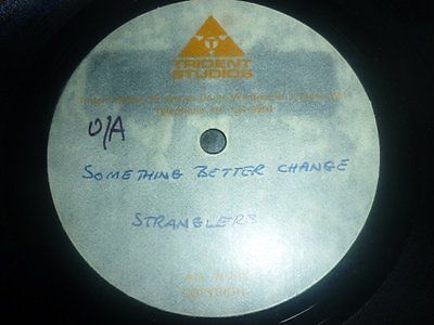 The Stranglers    rare orig 1977 Trident 7  acetate Something Better Change Punk