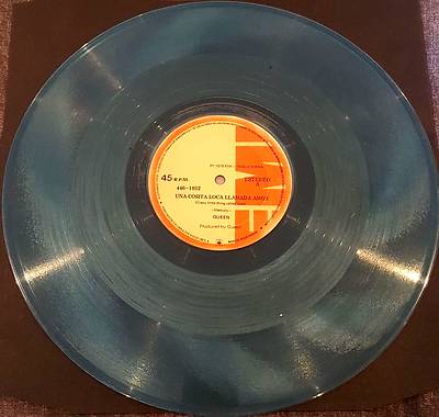 QUEEN   MEGA RARE       Crazy Little Thing Called Love    Colombian Blue Vinyl