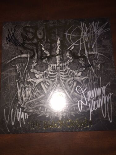 Suicide Silence SIGNED AUTOGRAPHED Mitch Lucker BLACK CROWN Vinyl LP Record RED