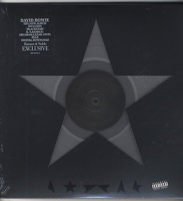 David Bowie                 Blackstar CLEAR VINYL LP NEW   SEALED RARE     349 99